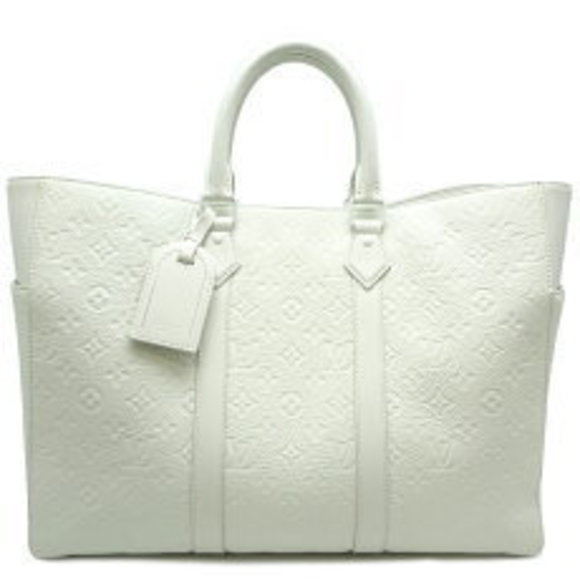 Louis Vuitton Handbags - Louis Vuitton Sac Plat Tote Bag Monogram Full Moon White